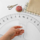 Транспортир портновский 180°, пластик - Фото 2