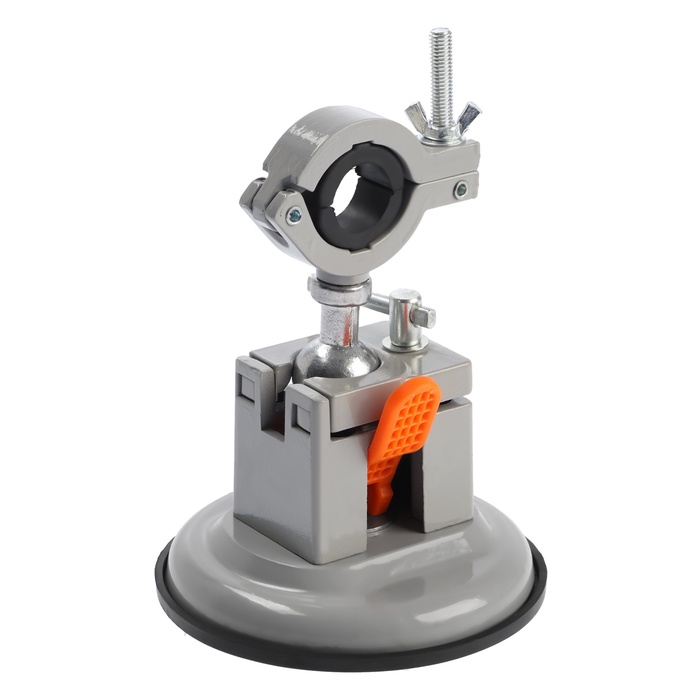 Стойка для дрели ТУНДРА, крепление на присоске, поворотная на 360°, d=60 мм, высота 185 мм