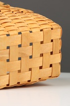 Корзина плетёная для хранения, 22×16×12 см, ручка h=15 см, ива, натуральный цвет - Фото 7