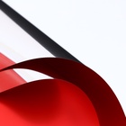 Пленка для цветов, «Серебряная сторона», красный, 57×57±1 см - Фото 1