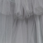 Фатин для рукоделия и шитья, 40 г/м², ширина 160 см, серый - Фото 1