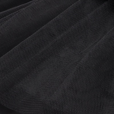 Фатин для рукоделия и шитья, 40 г/м², ширина 160 см, чёрный