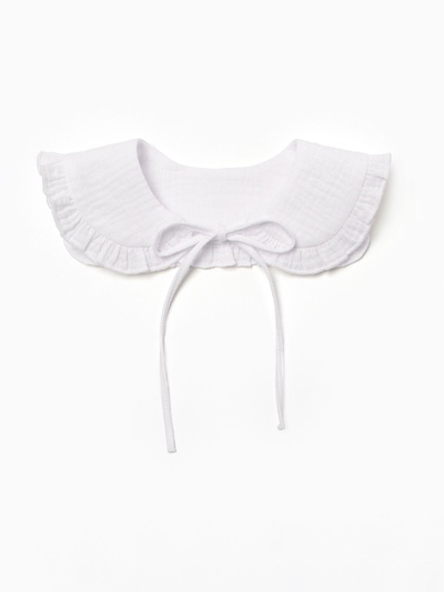 Платье для девочки с воротничком «Крошка Я» Linen, 86-92 см, зелёное