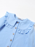 Рубашка для девочки KAFTAN, голубая, размер 30 (98-104 см) - Фото 11