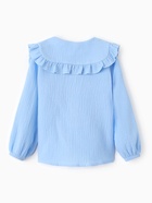 Рубашка для девочки KAFTAN, голубая, размер 30 (98-104 см) - Фото 13