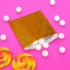 Пакет подарочный голографический с липкой лентой, "Звездное небо", 10x10+2 см набор 5шт - фото 808508549