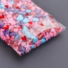 Пакет фасовочный БОПП, с донной складкой, "Сердца красные" 9*19 см набор 50 шт (комплект 2 шт) - фото 30887630