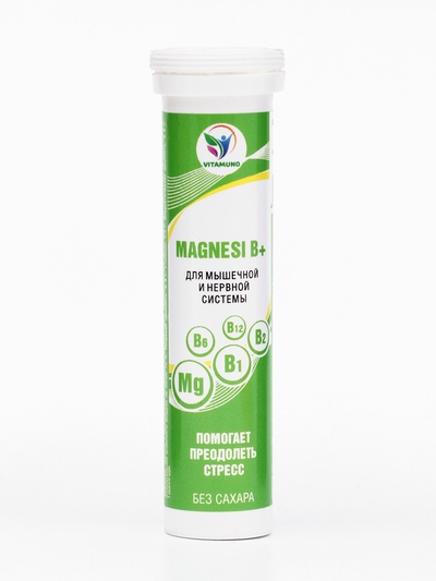Напиток Magnesi B+ Vitamuno, 10 шипучих таблеток