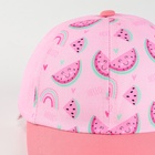 Кепка детская для девочки «Арбузики», р-р. 48-50 - фото 31084123