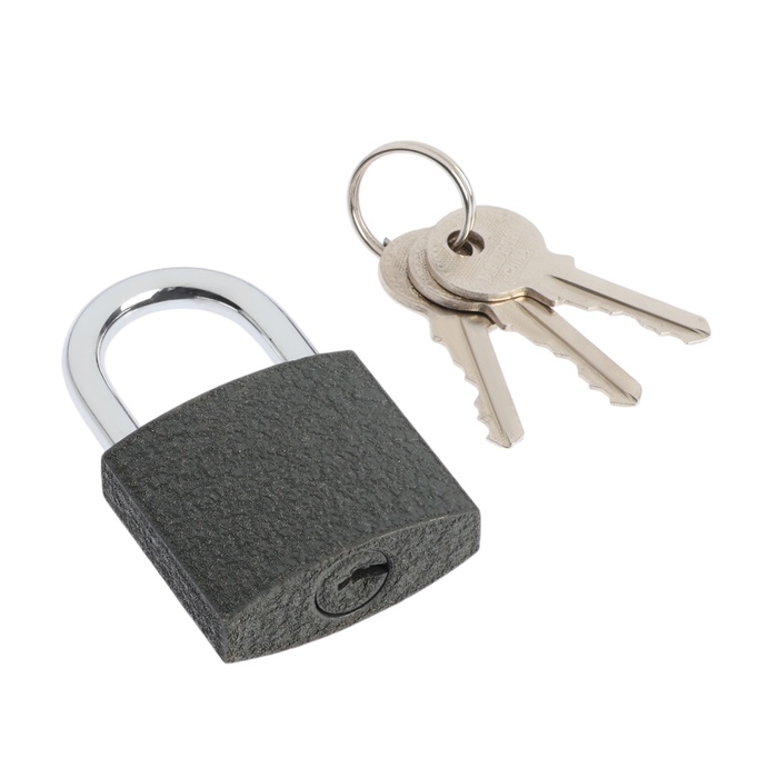Замок навесной ТУНДРА OneKey001, 38 мм, с одной секретностью, 3 ключа - Фото 1