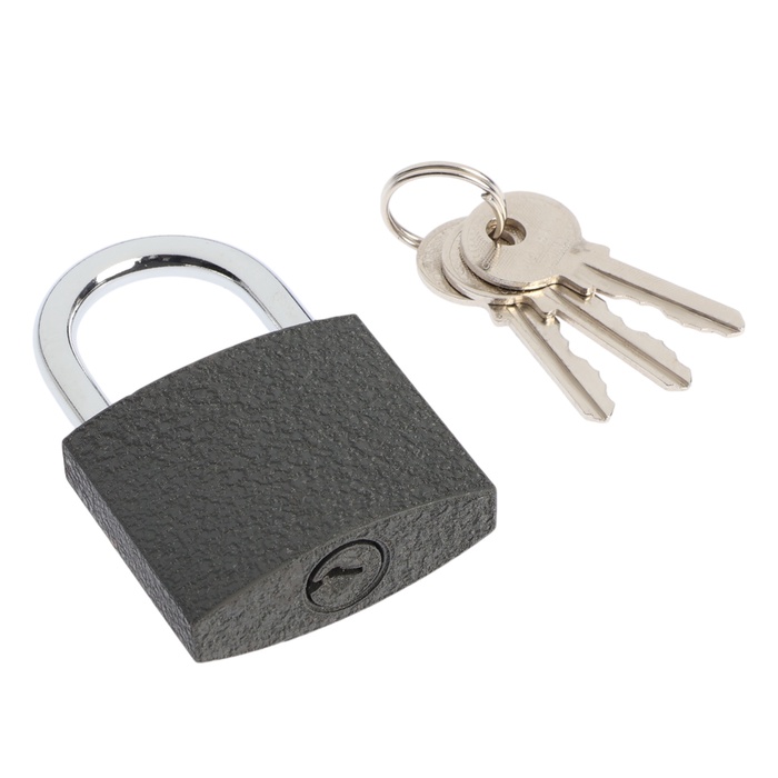 Замок навесной ТУНДРА OneKey001, 50 мм, с одной секретностью, 3 ключа - Фото 1