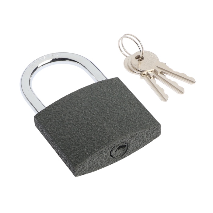 Замок навесной ТУНДРА OneKey001, 75 мм, с одной секретностью, 3 ключа - Фото 1