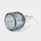 Дозатор для мыла SAVANNA «Лазурь», 220 мл, стеклянный, синий - Фото 5