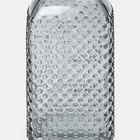 Дозатор для мыла SAVANNA «Пупырка», 400 мл, стеклянный, серый - Фото 5