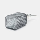 Дозатор для мыла SAVANNA «Пупырка», 400 мл, стеклянный, серый - Фото 6