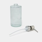 Дозатор для мыла SAVANNA «Лайн», 500 мл, стеклянный, прозрачный - Фото 3