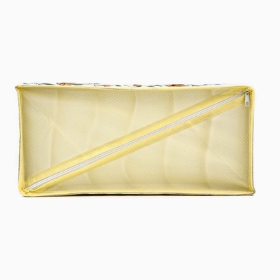 Органайзер для хранения, кофр для белья 6 ячеек «Цветы», 32×15×10 см