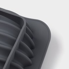 Форма для выпечки и муссовых десертов KONFINETTA «Улей», силикон, 19×15.3×8.8 см, серая - Фото 4