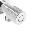 Кран угловой ZEIN engr, 1/2" х 1/2", кран-букса латунь/керамика, нерж. сталь, хром - Фото 5