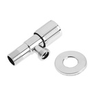 Кран угловой ZEIN engr, 1/2" х 1/2", кран-букса латунь/керамика, нерж. сталь, хром - Фото 7