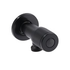 Кран угловой ZEIN engr, 1/2" × 1/2", кран-букса латунь/керамика, нерж. сталь, черный - Фото 3