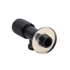 Кран угловой ZEIN engr, 1/2" × 1/2", кран-букса латунь/керамика, нерж. сталь, черный - Фото 4
