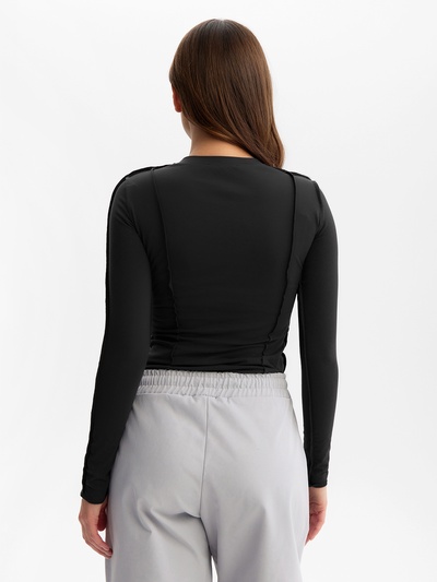 Лонгслив MIST, р. 42, черный