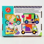 Головоломка деревянная для детей «Повтори по образцу. Умные машинки», 13 деталей, 18 схем - Фото 14