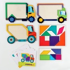 Головоломка деревянная для детей «Повтори по образцу. Умные машинки», 13 деталей, 18 схем - Фото 8