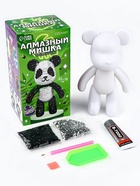 Алмазная мозаика на фигурке с полным заполнением «Мишка стразами», панда - Фото 2