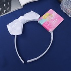 Ободок для волос Выбражулька «Школьница», бант классик стиль, 11×1 см, белый - Фото 4