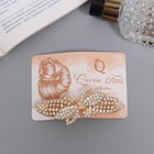 Заколка - автомат для волос «Сильва блеск», лепестки, 8.5 см, золото - Фото 4