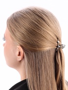 Крабик для волос «Сабина», петелька, 4.5 см, серебро (комплект 6 шт) - фото 46499889