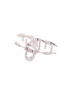 Крабик для волос «Сабина», петелька, 4.5 см, серебро (комплект 6 шт) - фото 49364419