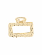 Крабик для волос «Карэн», прямой, 4 см, золото (комплект 6 шт) - фото 46499897