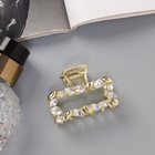 Краб для волос "Кэли" прямой, 5 см, золото (6 шт) - фото 809028587