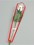 Пакет конус для цветов, «Кайма», 12.5×4×45±1 см, красный - Фото 2