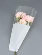 Пакет конус для цветов, «Чувства», 28×8×44±1 см, белый - Фото 1