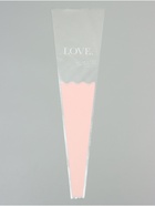 Пакет конус для цветов, «Чувства», 12.5×4×45±1 см, розовый - Фото 3