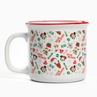 Кружка керамическая новогодняя Merry Christmas, Микки Маус и друзья, 250 мл - Фото 5