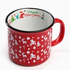 Кружка керамическая новогодняя Happy New Year, Микки Маус и друзья, 250 мл - Фото 3