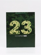 Пакет подарочный ламинированный вертикальный «23 февраля», XL 40×49×19 см - Фото 5