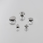 Стразы пришивные «Ассорти», в оправе, набор 50 шт., серебристые - Фото 3