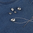 Стразы пришивные «Ассорти», в оправе, набор 50 шт., серебристые - Фото 6