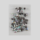 Стразы пришивные «Ассорти», в оправе, набор 50 шт., голографические, серебристые - Фото 5