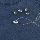 Стразы пришивные «Ассорти», в оправе, набор 50 шт., голографические, серебристые - Фото 7