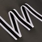 Резинка тканая, мягкая, 40 мм, 4.5±1 м, чёрная, белая - Фото 2