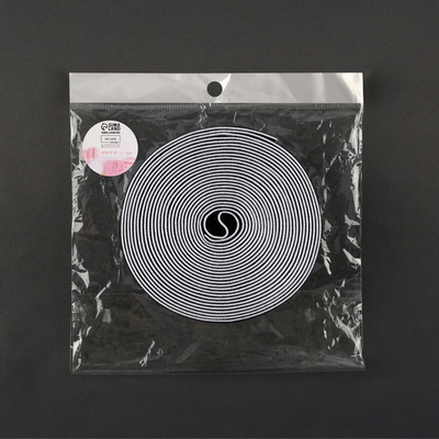 Резинка тканая, мягкая, 40 мм, 4.5±1 м, чёрная, белая