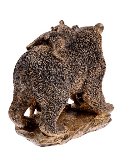 Часы настольные интерьерные, «Медведи» на батарейках, 30×26×17 см, d-7 см