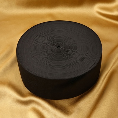 Резинка вязаная, 70 мм, 40±2 м, чёрная